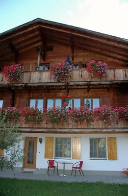 Ein Balkon oder eine Terrasse in der Unterkunft Ferienwohnung Uf dr Liwwi