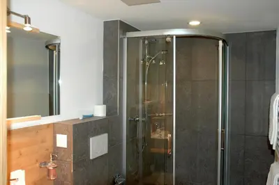 Ein Badezimmer in der Unterkunft Ferienwohnung Uf dr Liwwi