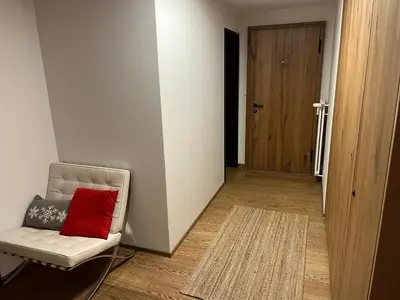 Ein Sitzbereich in der Unterkunft Residence A