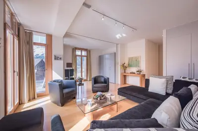 Ein Sitzbereich in der Unterkunft Eden Residence 2