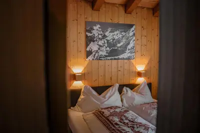 Ein Bett oder Betten in einem Zimmer der Unterkunft Pension Sonne