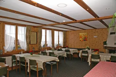 Ein Sitzbereich in der Unterkunft Pension Sonne