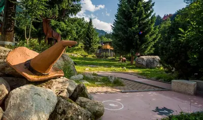 Naturlandschaft in der Nähe des Chalets