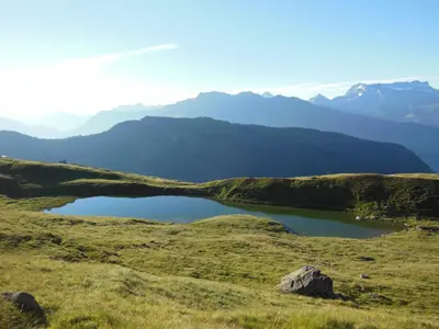Naturlandschaft in der Nähe des Chalets