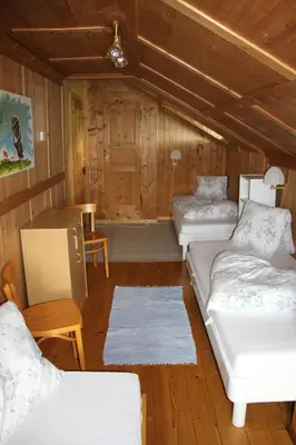 Ein Bett oder Betten in einem Zimmer der Unterkunft Ferienhof Krinde