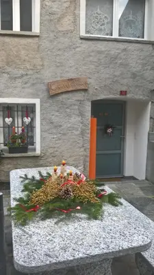 Das Gebäude in dem sich die Ferienwohnung befindet