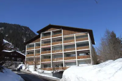 Ein allgemeiner Bergblick oder ein Berglick von der Ferienwohnung aus