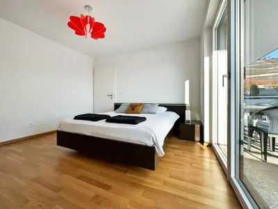 Ein Bett oder Betten in einem Zimmer der Unterkunft Aux Bons Matins de Gégé