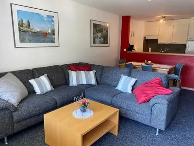 Ein Sitzbereich in der Unterkunft 2,5 pces Accueillant comme à la maison