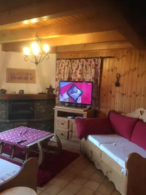 Ein Bett oder Betten in einem Zimmer der Unterkunft Chalet Pattier