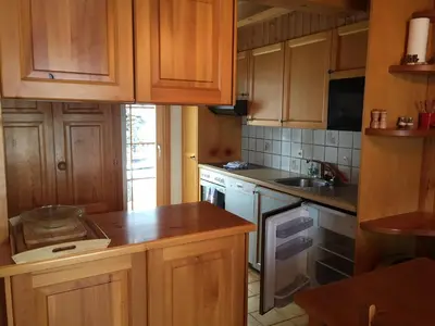 Küche/Küchenzeile in der Unterkunft Chalet Pattier