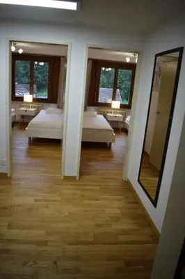 Ein Bett oder Betten in einem Zimmer der Unterkunft Breathtaking Waterfall Apartment