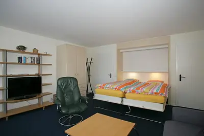 TV/Unterhaltungsangebot in der Unterkunft Apartments Haus Quelle