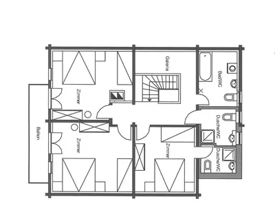 Grundriss der Unterkunft Chalet Alpenrösli