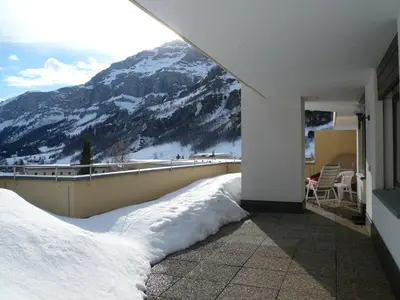 Ein allgemeiner Bergblick oder ein Berglick von der Ferienwohnung aus