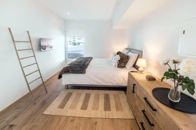 Ein Bett oder Betten in einem Zimmer der Unterkunft Haus Andy