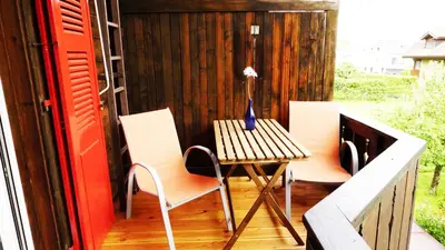 Ein Balkon oder eine Terrasse in der Unterkunft Adventure Guesthouse Interlaken
