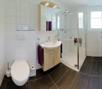 Ein Badezimmer in der Unterkunft Andolla