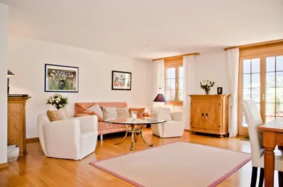 Ein Sitzbereich in der Unterkunft Apartment Saphir 2 - GRIWA RENT AG