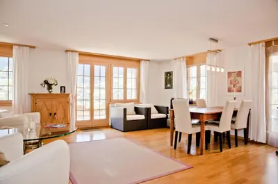 Ein Sitzbereich in der Unterkunft Apartment Saphir 2 - GRIWA RENT AG