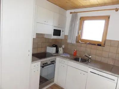 Küche/Küchenzeile in der Unterkunft Apartment Weisshorn