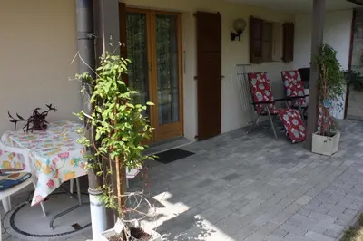 Ein Balkon oder eine Terrasse in der Unterkunft Chalet Protea