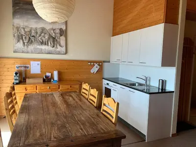 Küche/Küchenzeile in der Unterkunft Chalet Orchis