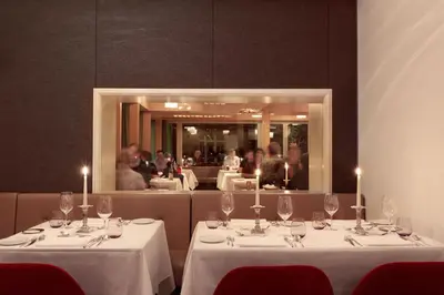 Ein Restaurant oder anderes Speiselokal in der Unterkunft Bellevue Parkhotel & Spa - Relais & Châteaux