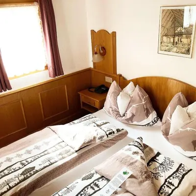 Ein Bett oder Betten in einem Zimmer der Unterkunft Alpina