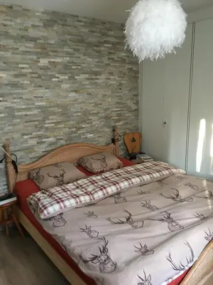 Ein Bett oder Betten in einem Zimmer der Unterkunft Choucas A16