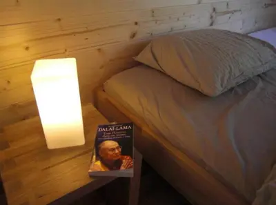 Ein Bett oder Betten in einem Zimmer der Unterkunft Chalet Griffon