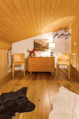 Ein Bett oder Betten in einem Zimmer der Unterkunft Charming Little Chalet for 6 People & Free Ski Lockers