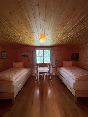 Ein Bett oder Betten in einem Zimmer der Unterkunft Chalet Berken