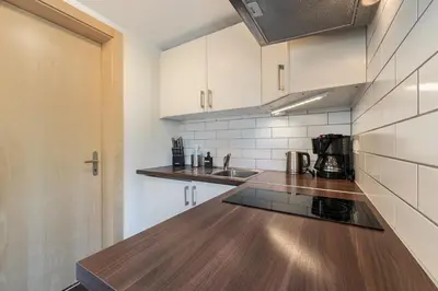 Küche/Küchenzeile in der Unterkunft Apartment Dorfblick