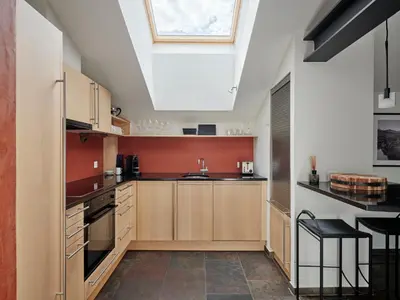Küche/Küchenzeile in der Unterkunft Ascot Penthouse 160 m2 Matterhorn View