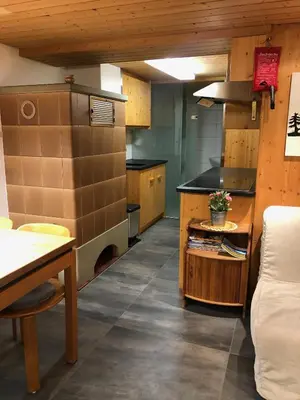Küche/Küchenzeile in der Unterkunft Chalet Weidli