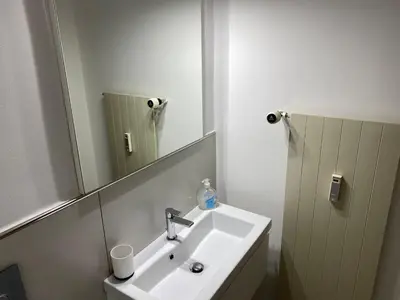 Ein Badezimmer in der Unterkunft Lärchenwald 1905