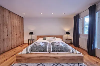 Ein Bett oder Betten in einem Zimmer der Unterkunft Bielholz