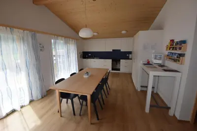 Küche/Küchenzeile in der Unterkunft Ferienwohnung Gemeindematte