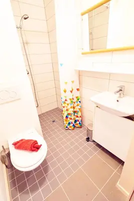 Ein Badezimmer in der Unterkunft Golden River