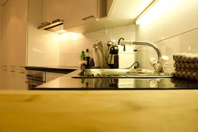Küche/Küchenzeile in der Unterkunft Haus Allegra Panorama