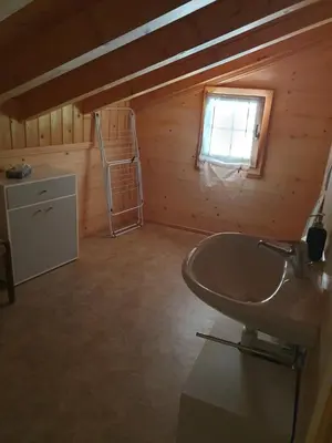 Ein Badezimmer in der Unterkunft Bauernhaus Gschwend