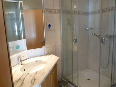 Ein Badezimmer in der Unterkunft Haus Rubin