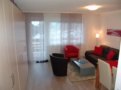 Ein Sitzbereich in der Unterkunft Clabina 19