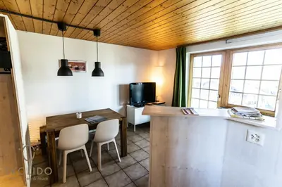 Küche/Küchenzeile in der Unterkunft 2-Zimmerwohnung an zentraler Lage/Ski-in, Ski-out