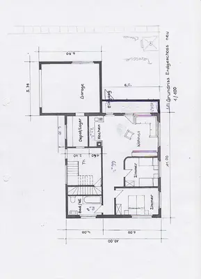 Grundriss der Unterkunft Ferienwohnung Edelweiss