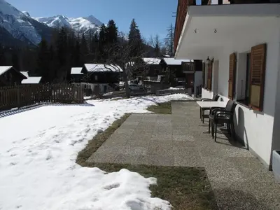Ein allgemeiner Bergblick oder ein Berglick von der Ferienwohnung aus