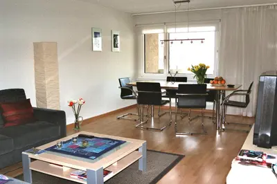 Ein Sitzbereich in der Unterkunft Ferienwohnung Schaap-Müller