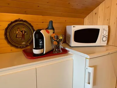 Küche/Küchenzeile in der Unterkunft Chalet Allmegrat