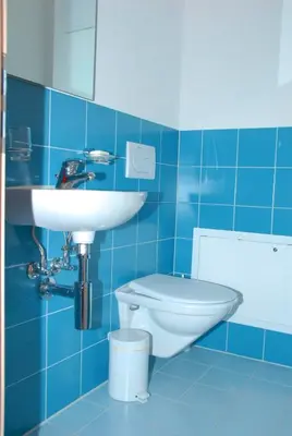 Ein Badezimmer in der Unterkunft Ferienwohnung Alte Bäckerei